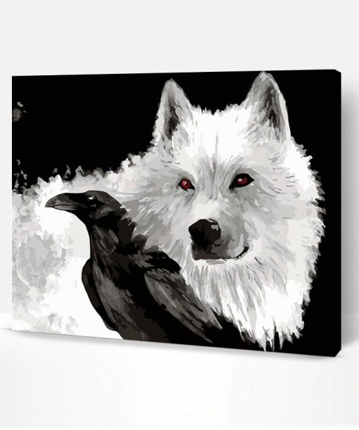 Wolf And Raven Paint By Number