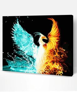Fire and Ice Phoenix Paint By Number