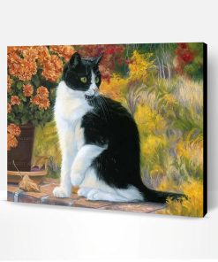 Black and White Cat Paint By Number