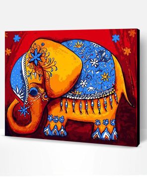 Cartoon Elephant Paint By Number