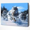 Wolf Pack in Snow Paint By Number