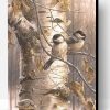 Bird Birch Tree Paint By Number