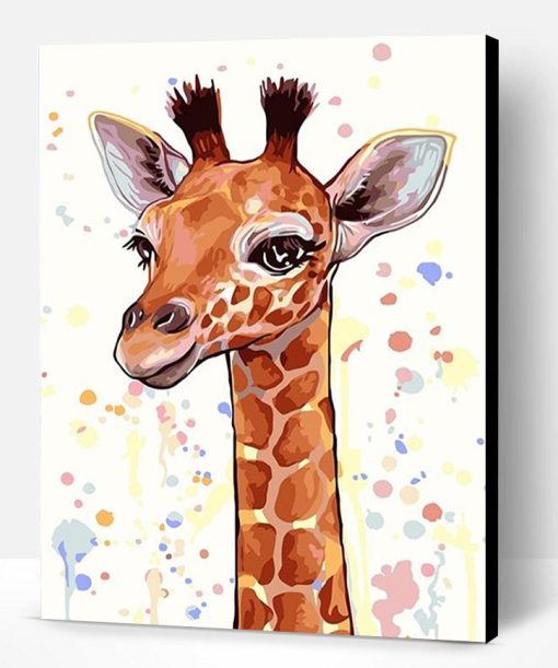 Cartoon Giraffe Paint By Number