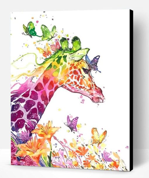 Cartoon Giraffe Paint By Number