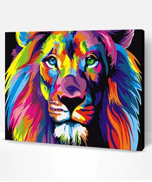 Colorful Lions Paint By Number