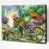 Bicycle Flowers Kits Paint By Number