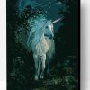Unicorn In Dark Forest Paint By Number