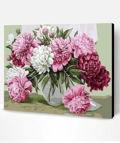 Picture Pink Flowers Kits Coloring Paint By Number