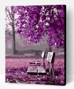 Romantic Purple Woods Paint By Number