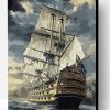 Sailing Boat Landscape Painting Paint By Number