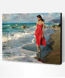 Seaside Girl Figure Acrylic Paint Paint By Number