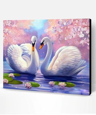 Swan Couple Paint By Number