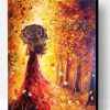 Women In Autumn Trees Paint By Number