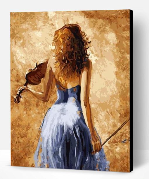 Violin Woman Paint By Number