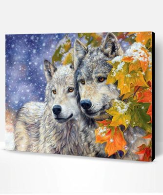 Wolf Couple Paint By Number