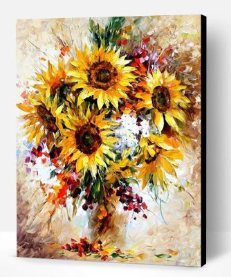 Yellow Sunflower Acrylic Picture Paint By Number