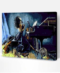 Piano Girl Paint By Number