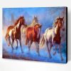 Horses Painting Paint By Number