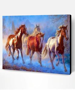 Horses Painting Paint By Number
