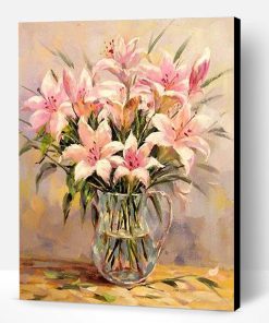 Pink Lily Flower Paint By Number