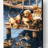 Doggies and Ducks Paint By Number