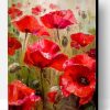 Red Flower Abstract Paint By Number