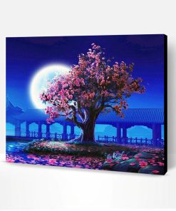 Romantic Moon Night Paint By Number