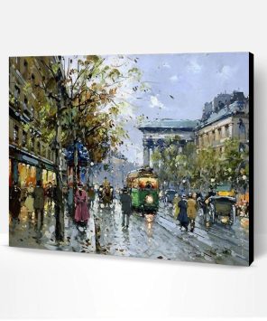 Artsy Road in Paris Paint By Number