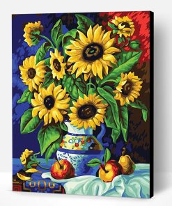 Sunflower on Vase Paint By Number