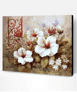 Vintage Flower Painting Paint By Number