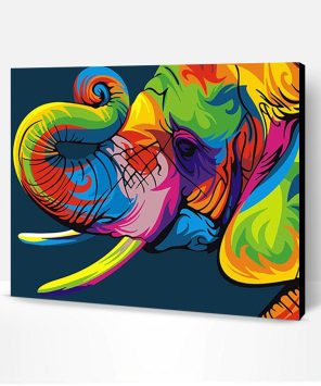 Colorful Elephant Paint By Number