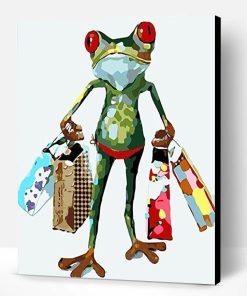 Frog shopping Paint By Number
