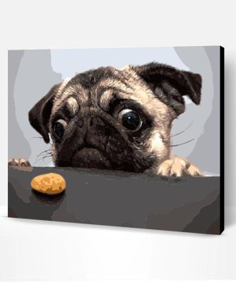 Dog and Cookie Paint By Number