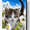 Flowers Cat Paint By Number