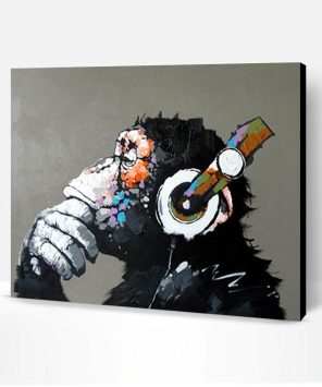 Colorful Monkey Paint By Number