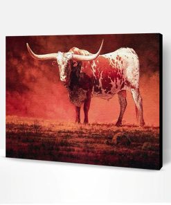 Red Cattle Paint By Number