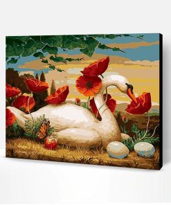 Swan Vase Paint By Number