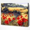 Red Poppy Flowers Field Paint By Number