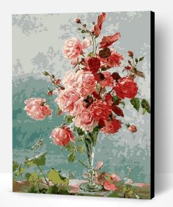 Red Rose Flowers Paint By Number