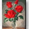 Red Rose in a Cup Paint By Number