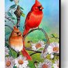 Red Sparrows Paint By Number