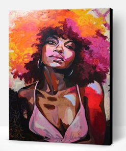 Redhead African Woman Paint By Number