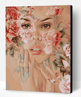 Roses Woman Paint By Number