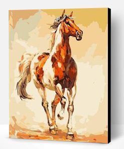 Running Horse Paint By Number