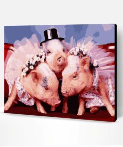Pig Bride Paint By Number