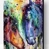 Colourful Horses Portrait Paint By Number