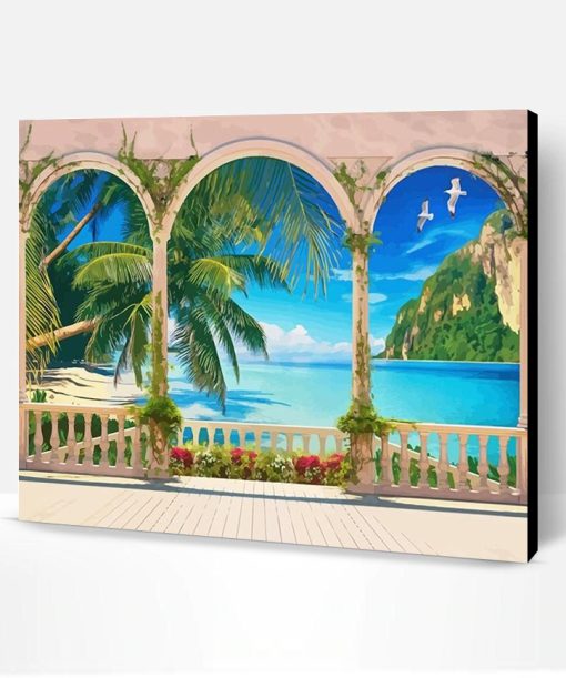 Tropical Beach Paint By Number