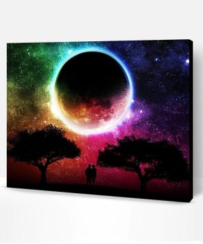 Colorful Moon Paint By Number