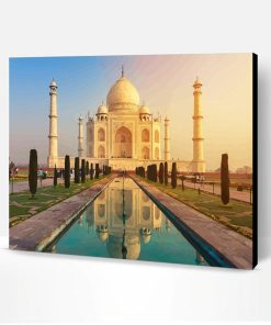 Taj Mahal Indian Icon Paint By Number