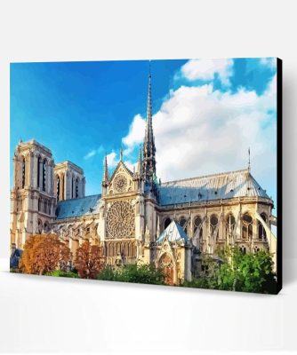 Cathedral of Notre Dame Paris Paint By Number